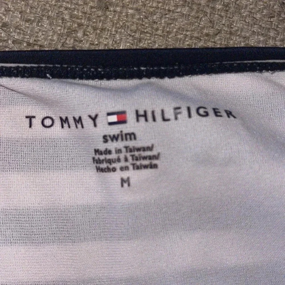 Tommy Hilfiger Naval style one piece halter swimsuit - size medium.   G - Picture 6 of 6